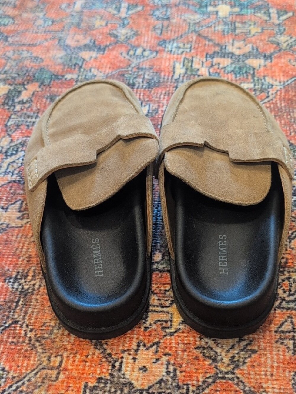 Women’s Suede Slip-On Loafers in Tan - Picture 4 of 10